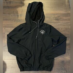 Black Vans Hooded Windbreaker‎